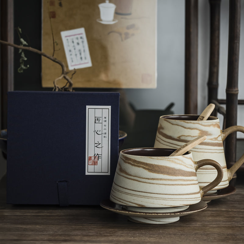 Swirl Pattern Ceramic Mug